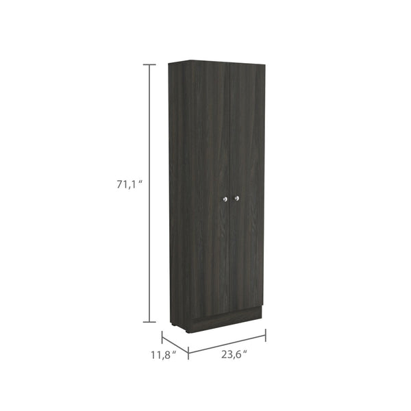 English Elm Rectangle Tall Storage Cabinet - Stylish Carbon Espresso & Wenge Finish For Ultimate Organization! B06280489-GIGA
