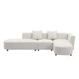 Hearth and Haven U-Style Luxury Modern Style Living Room Upholstery Sofa WY000297AAA