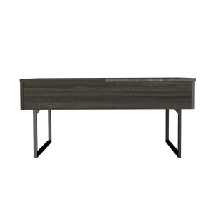 English Elm Westover Rectangle Lift Top Coffee Table with Drawer & Shelf, Carbon Espresso Onyx Finish, Chic Comfort-enhancing Design B06280167