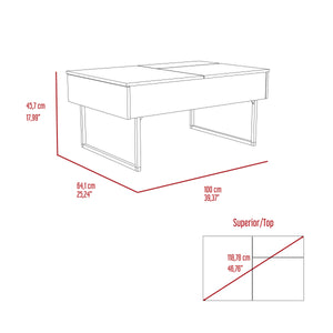 English Elm Westover Rectangle Lift Top Coffee Table with Drawer & Shelf, Carbon Espresso Onyx Finish, Chic Comfort-enhancing Design B06280167
