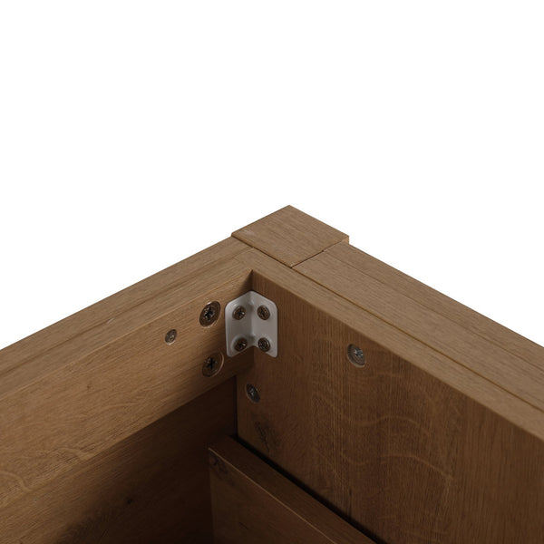 English Elm 30 Inch Bathroom Vanity - Stylish Plywood Design With Soft-Closing Drawers & Easy Installation W999S00061