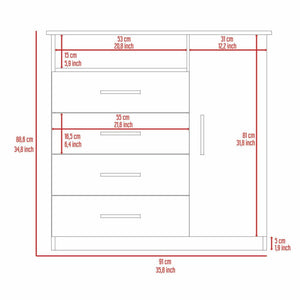 English Elm Montauk Wall-Mounted Shoe Cabinet with Mirror Door, 5 Shelves Lockable Recessed Handle Black Wengue B06280561