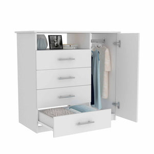 English Elm Montauk Wall-Mounted Shoe Cabinet with Mirror Door, 5 Shelves Lockable Recessed Handle Black Wengue B06280561