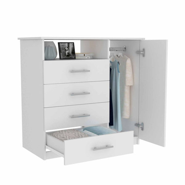 English Elm Montauk Wall-Mounted Shoe Cabinet with Mirror Door, 5 Shelves Lockable Recessed Handle Black Wengue B06280561