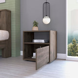 English Elm Sauvie 1-Shelf Nightstand Dark Brown