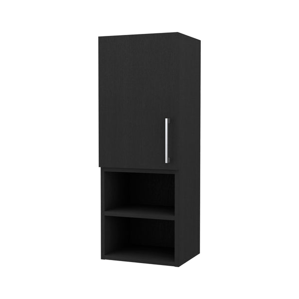 English Elm Wenge Medicine Cabinet with 4 Shelves and Sleek Metal Handle — Space-Saving Wall Storage, 31.6" H B06280750