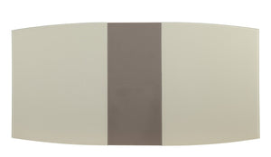 English Elm Contemporary Pedestal Dining Table Butterfly Leaf Gloss White Gray Taupe Urban B011S00280