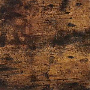 English Elm Five-piece industrial dining set with oak MDF top, heavy-duty metal frame, compact space-saving design Brown W57868875