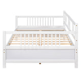 Hearth and Haven Full Size Daybed with Support Legs, White WF295130AAK
