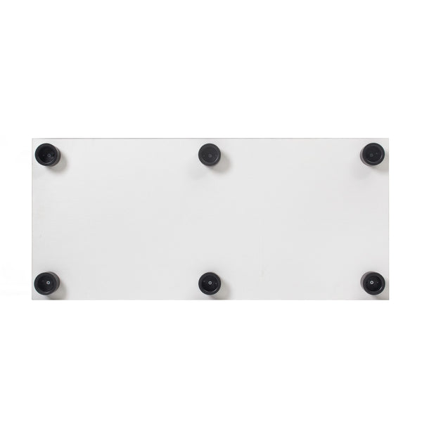 English Elm Two Door Glass Cabinet - Elegant Display Cabinet With 4 Shelves, Tempered Glass & Secure Design W1510S00011-GIGA