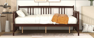 English Elm Full Size Espresso Daybed with Slat Support Sofa Style Frame for Guest Rooms WF295130AAP