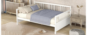 English Elm Full Size Espresso Daybed with Slat Support Sofa Style Frame for Guest Rooms WF295130AAK