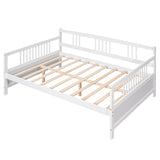 Full Size Daybed with Support Legs, White
