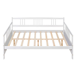 English Elm Full Size Espresso Daybed with Slat Support Sofa Style Frame for Guest Rooms WF295130AAK