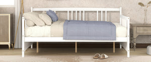 English Elm Full Size Espresso Daybed with Slat Support Sofa Style Frame for Guest Rooms WF295130AAK