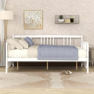 English Elm Full Size Espresso Daybed with Slat Support Sofa Style Frame for Guest Rooms WF295130AAK