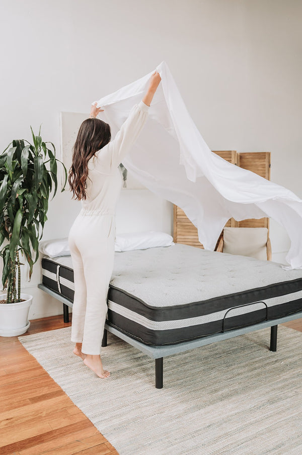 English Elm Omne Sleep Bamboo Microplush California King Sheet Set Flex Head Hypoallergenic Soft B04766043