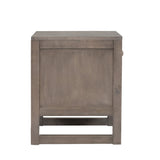 Hearth and Haven Wooden Nightstand with a Drawer and An Open Storage, End Table For Bedroom, Anitque Gray WF295306AAG