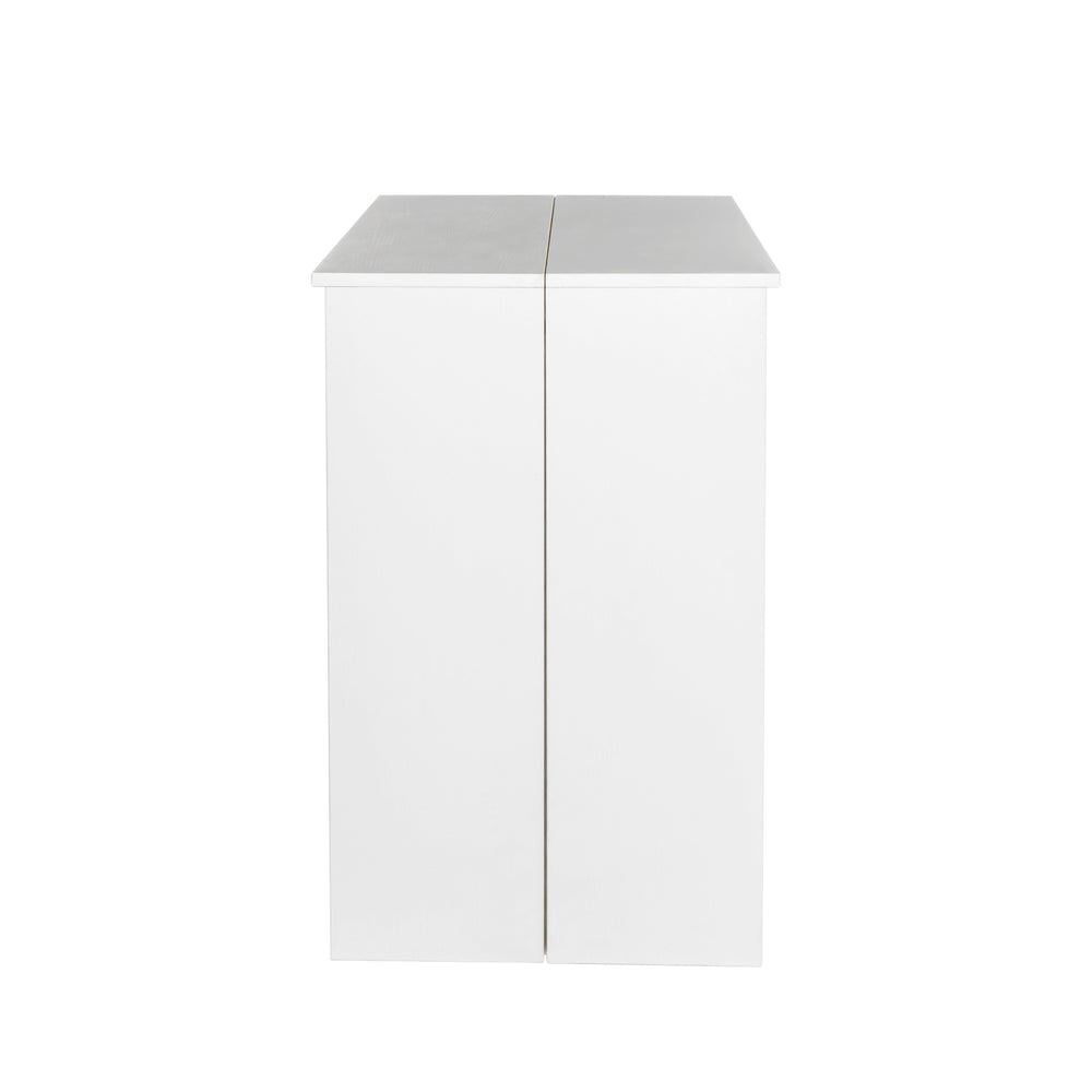 English Elm Multifunctional Extendable Console Table Up to 118.5" | Elegant Chipboard & MDF, Space-Saving Design W33166749