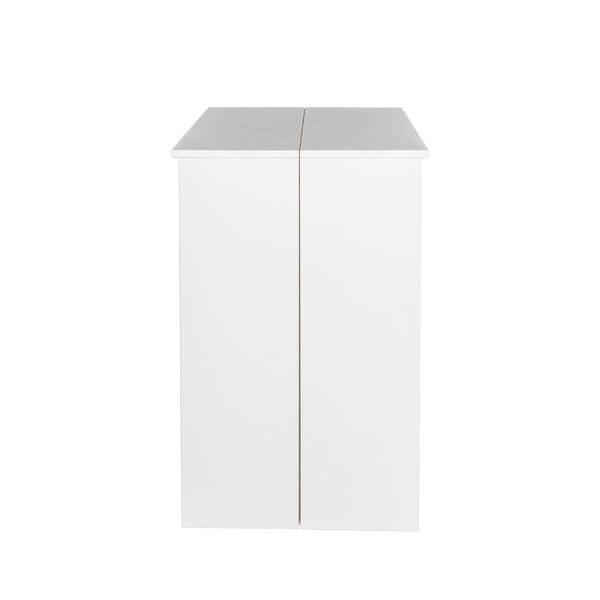 English Elm Multifunctional Extendable Console Table Up to 118.5" | Elegant Chipboard & MDF, Space-Saving Design W33166749