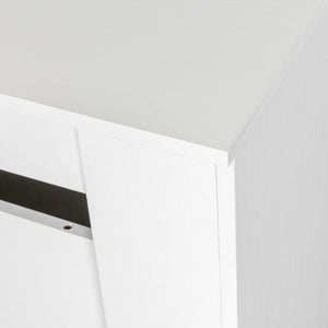 English Elm Multifunctional Extendable Console Table Up to 118.5" | Elegant Chipboard & MDF, Space-Saving Design W33166749