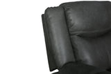 English Elm Transitional Leather-Air Reclining Loveseat