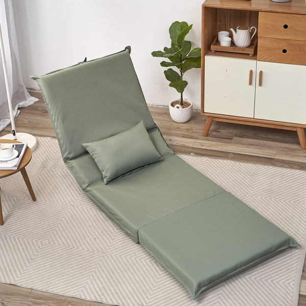 English Elm Foldable Low-Profile Portable Chair with 14-Position Recline, Lightweight Carry Bag for Beach Camping W24463605