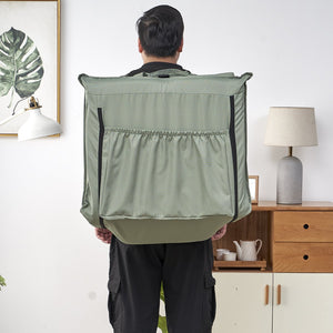 English Elm Foldable Low-Profile Portable Chair with 14-Position Recline, Lightweight Carry Bag for Beach Camping W24463605