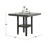 English Elm 5 Piece Counter Height Dining Set In Grey