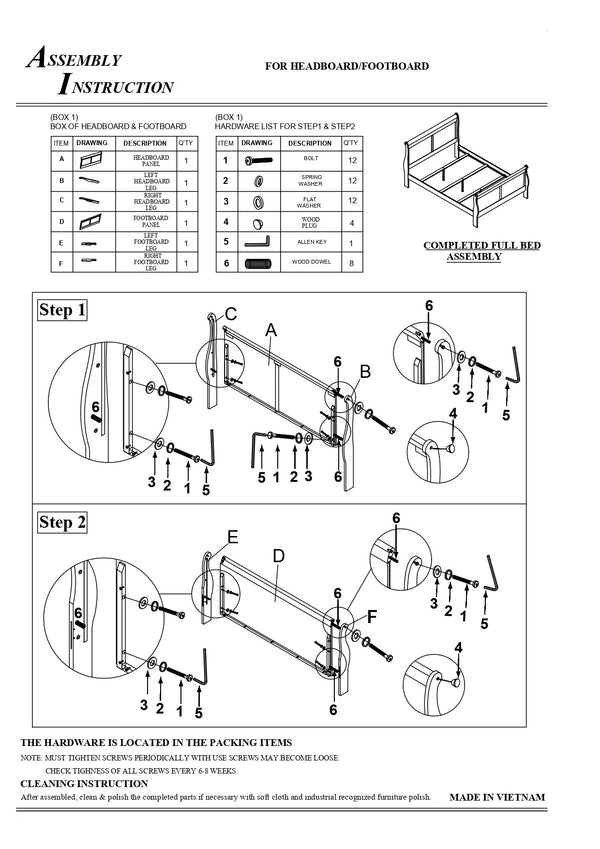 English Elm Louis Philip Low-Profile King Sleigh Bed with Elegant Panel Headboard and Sturdy Solid Wood Frame Black 57.4 L x 27.6 W x 5.2 H B011S00839