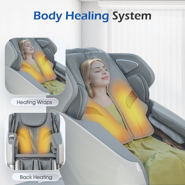 English Elm Bosscare Sl Track Zero Gravity Massage Recliner with Ai Voice App Full Body Relief W73082248