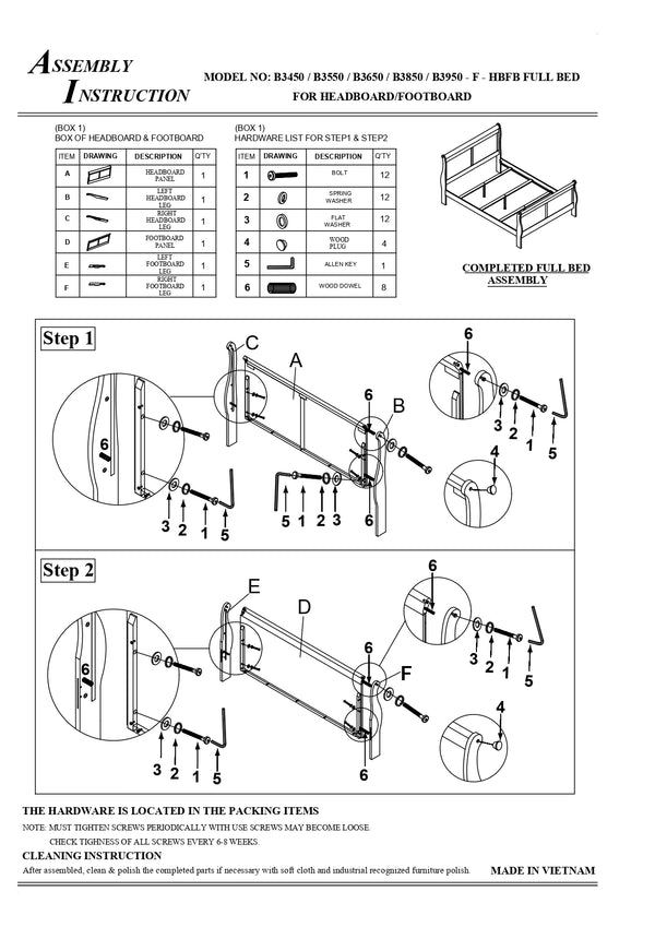 English Elm Louis Philip Low-Profile King Sleigh Bed with Elegant Panel Headboard and Sturdy Solid Wood Frame White 83.7 L x 9.25 W x 3.6 H B011S00833