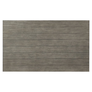 English Elm 1pc Elias Counter Height Table with Bookcase Side, Gray Acacia Veneer & Gunmetal Frame, Storage Drawers B011S00301