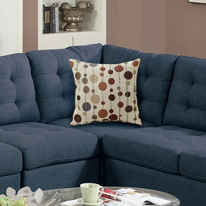 English Elm 4 Piece Polyfiber Modular Sectional Sofa Navy – Plush Contemporary 4-Piece Set with Tufted Stitching, Pillows and Versatile Layout B016S00001