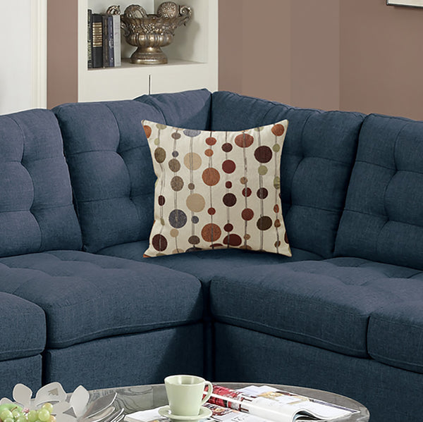 English Elm 4 Piece Polyfiber Modular Sectional Sofa Navy – Plush Contemporary 4-Piece Set with Tufted Stitching, Pillows and Versatile Layout B016S00001