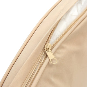 English Elm Hot KD Rattan Round Lounge Canopy Bed - All-Weather Wicker Daybed with Retractable Shade, Deep Seating Comfort and Removable Cushions Beige W640S00035