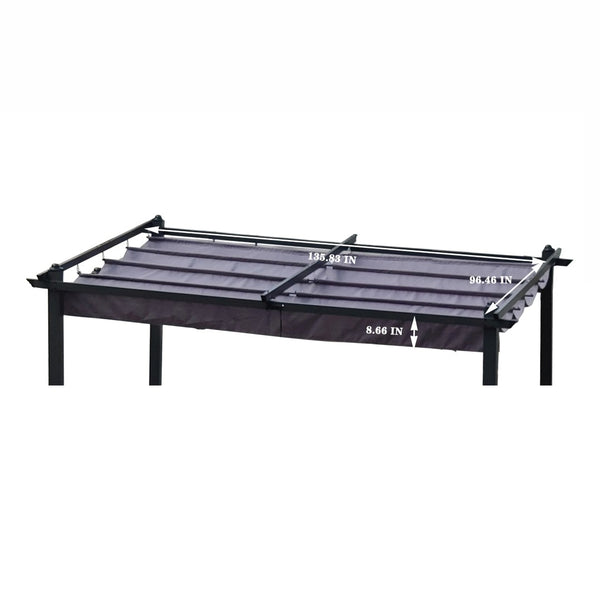 English Elm Replacement Canopy Top Cover For 13 X 10 Ft Pergola - Quick Installation, Weather-Resistant, Stylish Finish W41972288-GIGA