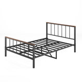 Hearth and Haven Metal Platform Bed Frame with Headboard and Footboard, Sturdy Metal Frame, No Box Spring Needed(Full) W57868845