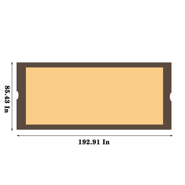 English Elm Universal Polyester Pergola Canopy with Retractable Side Shades Uv Resistant Outdoor W41943550