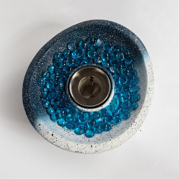 English Elm Tabletop Fire Pit - Portable Ethanol Fireplace For Indoor & Outdoor Use, Smokeless & Stylish Design W85368394-GIGA