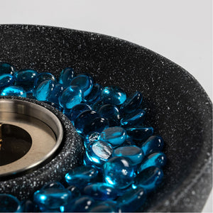 English Elm Tabletop Fire Pit - Sleek Portable Ethanol Fireplace For Indoor & Outdoor Ambiance And Warmth W85368398-GIGA