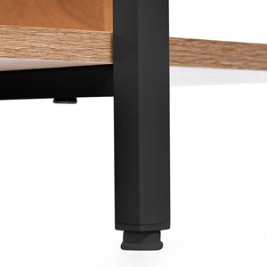 English Elm [video] Five Tier Industrial Open Bookshelf Steel Frame Mdf Shelves Home Office Storage Black+Brown N725P387978B