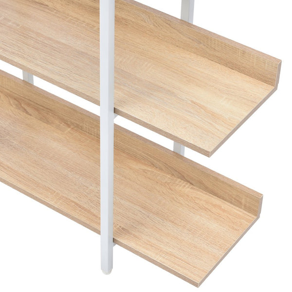 English Elm [video] Five Tier Industrial Open Bookshelf Steel Frame Mdf Shelves Home Office Storage White+Oak N725P387978C