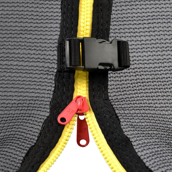 English Elm 5.5ft Kids Trampoline Steel Frame Enclosure Net Basketball Hoop Safe Bouncer Yellow MS309258AAL