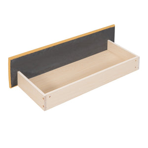 English Elm Upholstered Twin Daybed with Linen Fabric Two Storage Drawers for Guest Rooms WF299017AAL