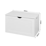 Hearth and Haven White Lift Top Entryway Storage Cabinet with 2 Safety Hinge, Wooden Toy Box W40914887