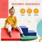 Hearth and Haven Soft Climb and Crawl Foam Playset, Safe Soft Foam Nugget Block For Infants, Preschools, Toddlers, Kids Crawling and Climbing Indoor Active Play Structure TX296663AAL