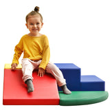 Hearth and Haven Soft Climb and Crawl Foam Playset, Safe Soft Foam Nugget Block For Infants, Preschools, Toddlers, Kids Crawling and Climbing Indoor Active Play Structure TX296663AAL