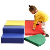 Hearth and Haven Soft Climb and Crawl Foam Playset, Safe Soft Foam Nugget Block For Infants, Preschools, Toddlers, Kids Crawling and Climbing Indoor Active Play Structure TX296663AAL