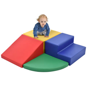 Hearth and Haven Soft Climb and Crawl Foam Playset, Safe Soft Foam Nugget Block For Infants, Preschools, Toddlers, Kids Crawling and Climbing Indoor Active Play Structure TX296663AAL